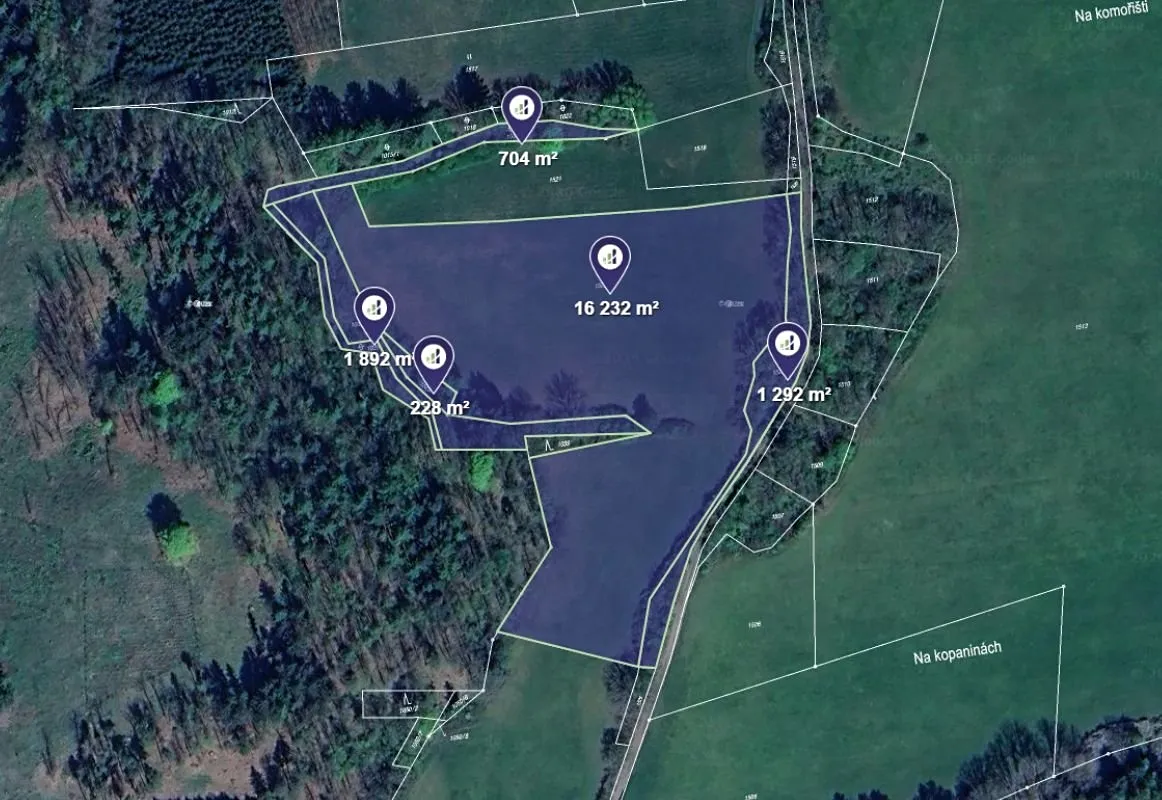 Prodej pole 20348 m²